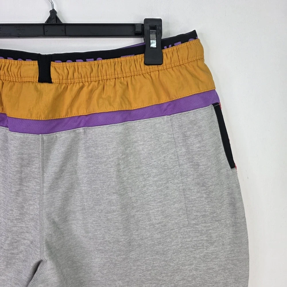 NIke‎ Therma Fleece Training Track Pants Retro Orange & Gray Men's XL BV4523-050